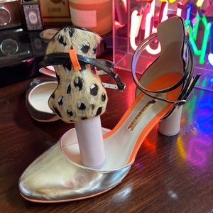 Sophia Webster Leather Printed D’Orsay Pumps Heels EU 40/US 9.5